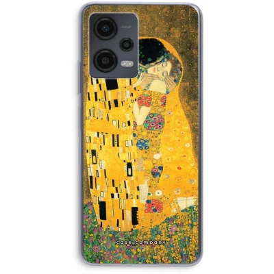 Afbeelding van Case Company® hoesje geschikt voor Xiaomi Redmi Note 12 Der Kuss Soft Cover Telefoonhoesje Bescherming aan alle Kanten en Schermrand