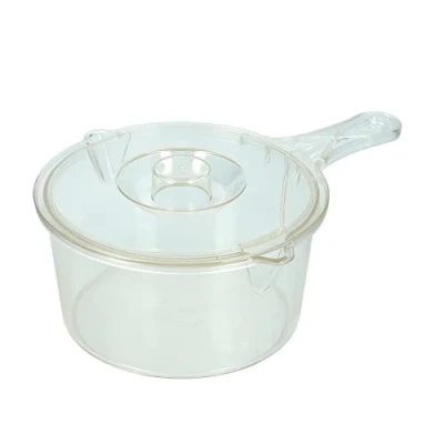 Afbeelding van Steelpan met deksel, magnetronservies, 900 ml, vlekwerend