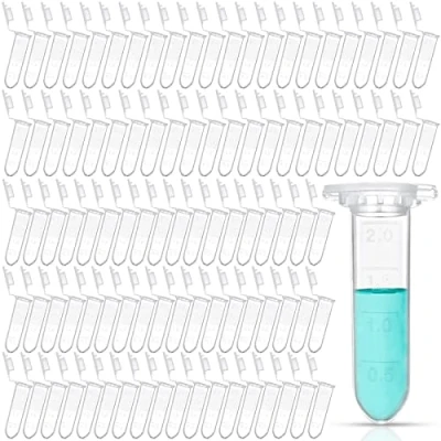 Afbeelding van GZcaiyun 500 stuks sapcentrifugebuizen 2 ml reactie transparante stoffen capsules met deksel voor testopslag verschillende gangbare vloeibare monsters
