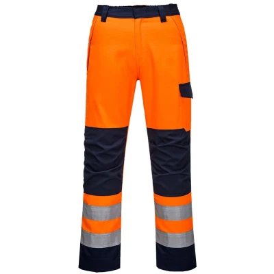 Afbeelding van Portwest MV36 Modaflame Go/Rt broek, oranje/marineblauw, maat XL, oranje/marineblauw