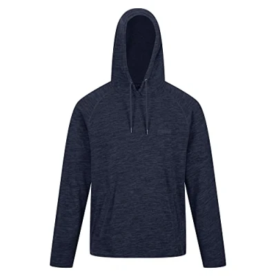 Afbeelding van De Regatta Kassian Fleece outdoortrui heren woleffect met capuchon Marine