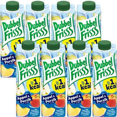 Afbeelding van DubbelFrisss 1Kcal appel &amp; perzik