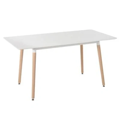 Afbeelding van Beliani MIRABEL Uitschuifbare eettafel Wit MDF
