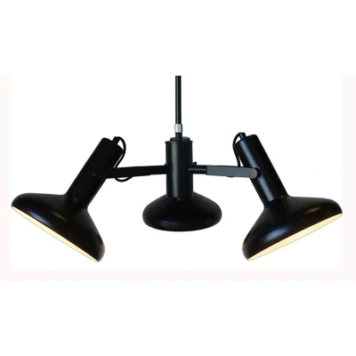Afbeelding van Hanglamp Vectro 3 lichts Ø 55 cm zwart