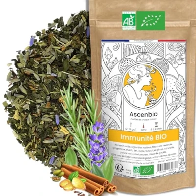 Afbeelding van Ascenbio Infusie biologische immuniteit 180 g los bereid en verpakt in Frankrijk biologisch afbreekbare verpakking