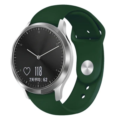 Afbeelding van Garmin Venu 3s / Vivoactive 4s 2s Vivomove Forerunner 255s Sportbandje Maat: Large Donkergroen