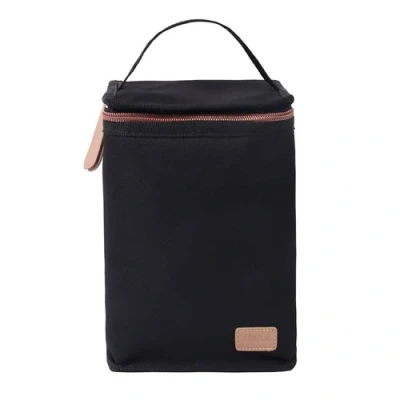 Image de Pochette repas isotherme noir et or rose beaba