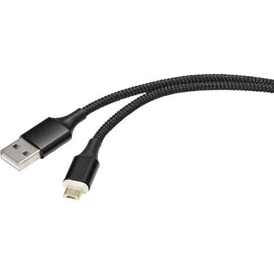 Afbeelding van Renkforce USB kabel 2.0 A stekker, micro B stekker 1.00 m Zwart Magnetische RF 4746074