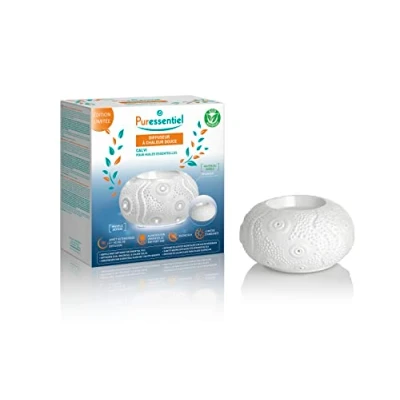 Afbeelding van Puressentiel Nieuwe Calvi Zachte Warmte Essentiële Olie Diffuser Warmteregulering Keramische Sfeerlicht Stil Automatische uitschakeling