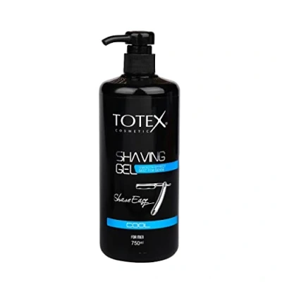 Afbeelding van Totex Professionele scheergel voor dames en heren, transparant, sneldrogend, beschermt de gevoelige huid, bikinilijn (Cool)