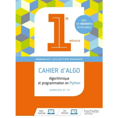 Image de Barbazo algo 1ère Cahier d&#039;exercices