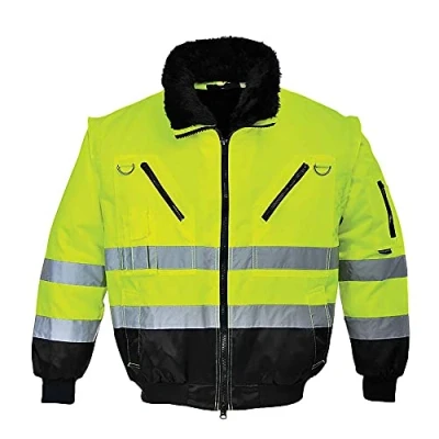 Afbeelding van Portwest Pilotjack 3in1 Geel/zwart met reflectiestrepen PJ50. maat:M
