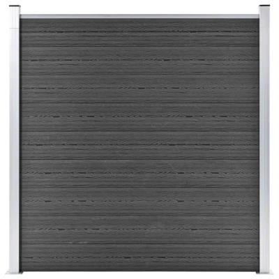 Afbeelding van Schuttingpaneel 180x186 cm HKC zwart