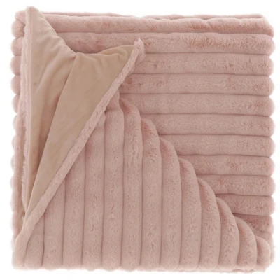 Afbeelding van Unique Living Plaid Peppe 150x200cm old pink