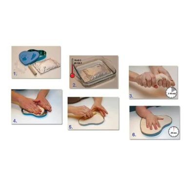 Afbeelding van Happy Hands 2D Heart Shape Hand/Voet afdruk Hartvorming blikje Zilver