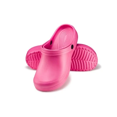 Afbeelding van ESTRO Tuinklomp voor dames, tuinklomp, sandalen, kunststof, licht, rubber, schoenen, klompen, tuinklompen, F07, Roze