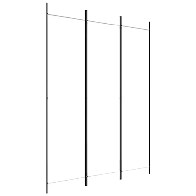 Image de vidaXL Cloison de séparation 3 panneaux Blanc 150x200 cm Tissu