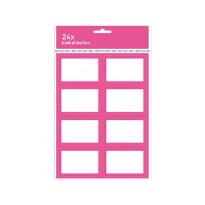 Image de Kangaro étiquettes scolaires (24 pièces) rose fuchsia