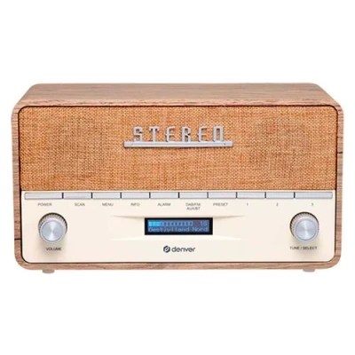 Image de Denver DAB 36LW Radio DAB+/FM/BT Retro Mixte