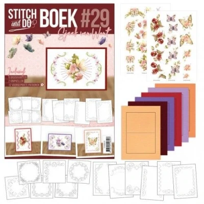 Afbeelding van Stitch and Do Boek A6 29 Butterflies