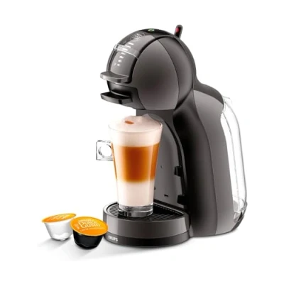 Image de Krups Nescafé Dolce Gusto Mini Me, Cafetière à capsules avec 15 bars de pression, capacité 0,8 l, Boissons froides ou chaudes, Play&amp;Select, Thermoblock, 35 types café, Noire, KP1238AS