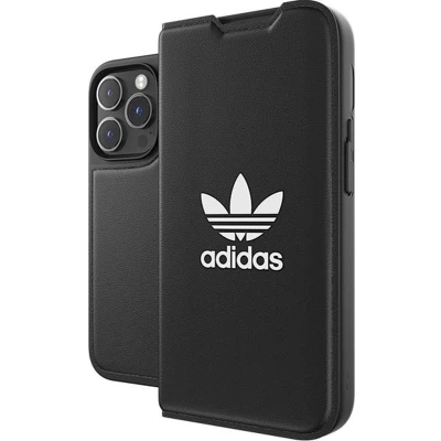 Afbeelding van Adidas OR Booklet Case BASIC hoesje voor iPhone 14 Pro zwart wit/zwart wit 50182