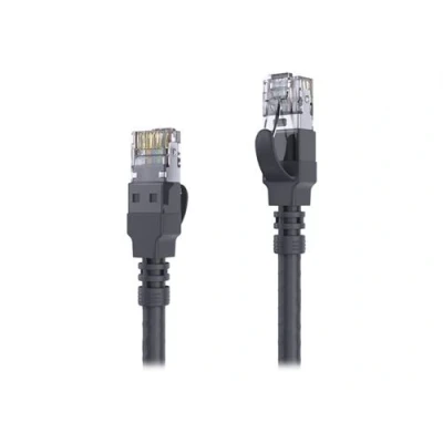 Image de PureLink AVIT Media Series Cordon de raccordement RJ 45 (M) pour 25 m SFTP CAT 6a démarré, sans halogène, crochet, bloqué noir