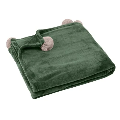Afbeelding van Lovely Casa Deken afmetingen 130 x 160 cm 100% katoen kleur cactus model mellow voor bank of slaapkamer ideaal alle ruimtes