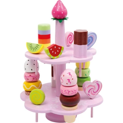 Afbeelding van Small Foot 3312 IJsstandaard van hout, accessoires voor de winkel en keuken, vanaf 3 jaar