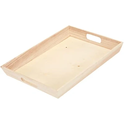 Image de Plateau en bois Rectangle 25 x 35 cm