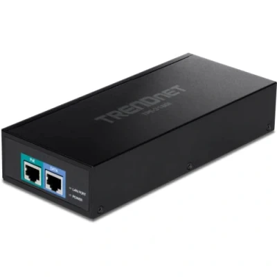 Afbeelding van Trendnet TPE 319GI 10G PoE++ Injector, 10 Gigabit Ethernet, 1000/10000, IEEE 802.3, 802.3ab, 802.3af, 802.3an, 802.3bt, 802.3bz, 802.3u, Zwart, 0,7 W, 90 W