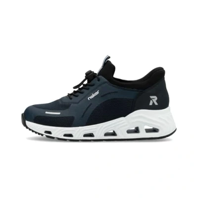 Afbeelding van Rieker N5257 lage sneakers voor dames, Blauw, 42 EU