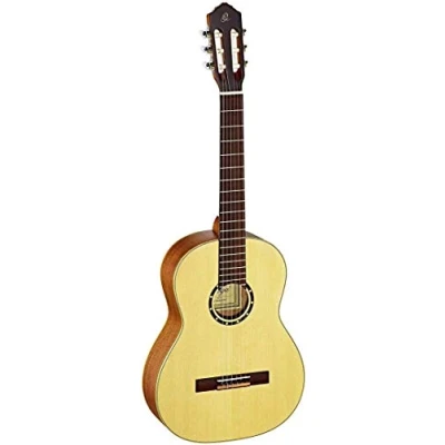 Image de Ortega R121 7/8 Guitare classique Naturel satiné (+housse)