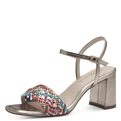 Afbeelding van Tamaris Sandalen, Dames, Maat: 41, Multicolor Kunststof