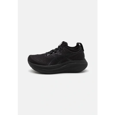 Afbeelding van Asics Gelnimbus 27 Hardloopschoenen voor op de weg, Dames, Maat: 44, Black/graphite grey Textiel/ synthetisch