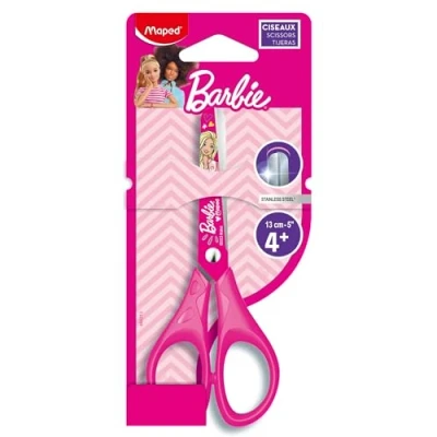 Afbeelding van Maped Barbie schaar ergonomische met ronde uiteinden officiële licentie