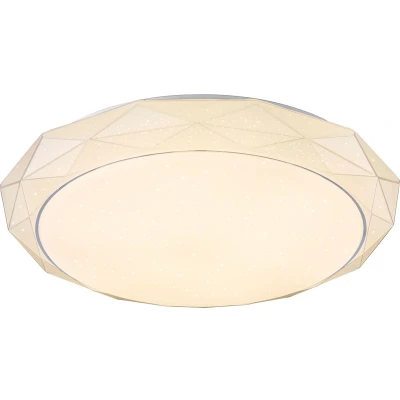 Afbeelding van Globo plafonniere Andi wit metaal 50 cm ingebouwde LED module 48304