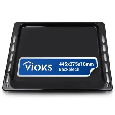 Afbeelding van VIOKS bakplaat 445х375х18 mm vervanging voor Whirlpool 481010683241 geëmailleerd rechthoekig / ovenplaten Ignis oven, Bauknecht