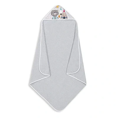 Afbeelding van Interbaby Badcape Indianenbeer Junior 100 Cm Katoen Grijs