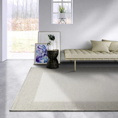 Afbeelding van Wollen vloerkleed Johann Crème 160x230cm Creme 123vloerkleed.nl is de online webshop voor vloerkleden en woonaccessoires.