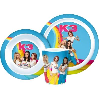 Afbeelding van K3 Ontbijtset 3 dlg Antislip Comic 5414233210047