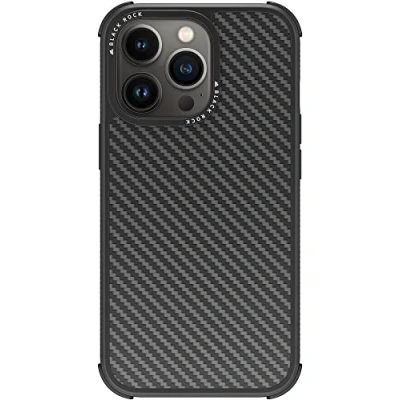 Afbeelding van Black Rock Robust Real Carbon Cover Apple iPhone 13 Pro Zwart