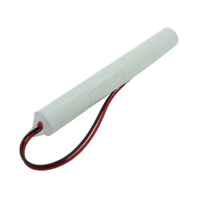Afbeelding van batterij voor noodlicht NiMH 4.8V 2500mAh L1x4 Sub C met 200 mm kabel aan één zijde vervangt