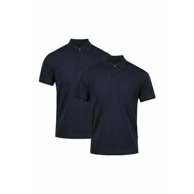 Afbeelding van Danish Endurance 2 PACK Poloshirt, Heren, Maat: Large, Navy