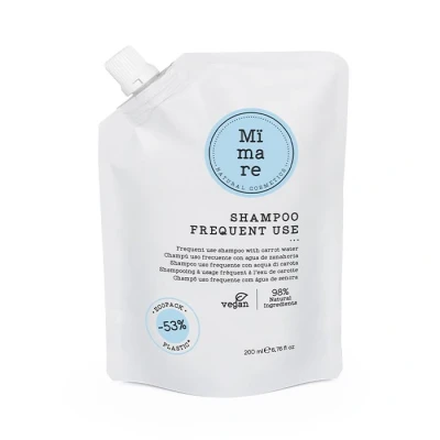 Afbeelding van Mïmare Frequent Use Shampoo 200ml Voor Alle Haartypen Zonder Sulfaten Siliconen