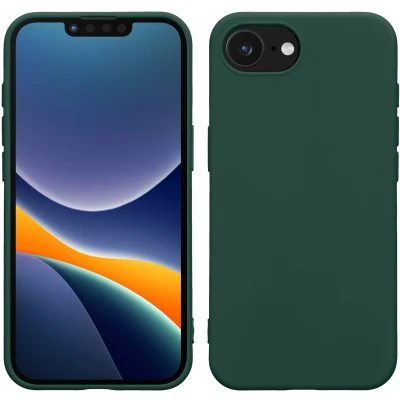 Afbeelding van kwmobile telefoonhoesje geschikt voor Apple iPhone 16e Hoesje smartphone Back cover in dennengroen