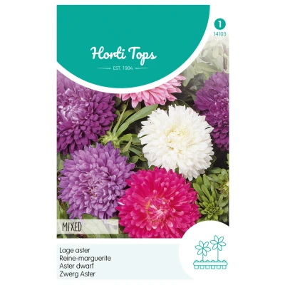 Afbeelding van Callistephus Chinensis Dwergchrysanthemum Gemengd Hortitops