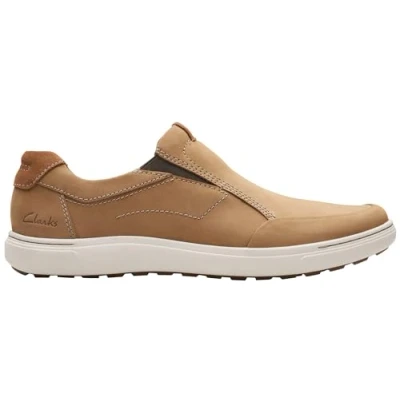 Afbeelding van Clarks Mapstone Step mocassinzool voor heren, Nubuck zand.