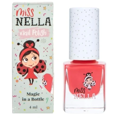 Afbeelding van Miss Nella Cherry Macaroon speciale nagellak voor kinderen, met peel off, waterbasis en geurvrije formule