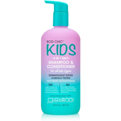Afbeelding van Giovanni Cosmetics Eco Chic Kids 2 in 1 Shampoo &amp; Conditioner 487ml